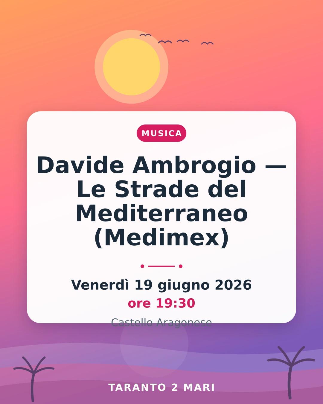Davide Ambrogio — Le Strade del Mediterraneo (Medimex)