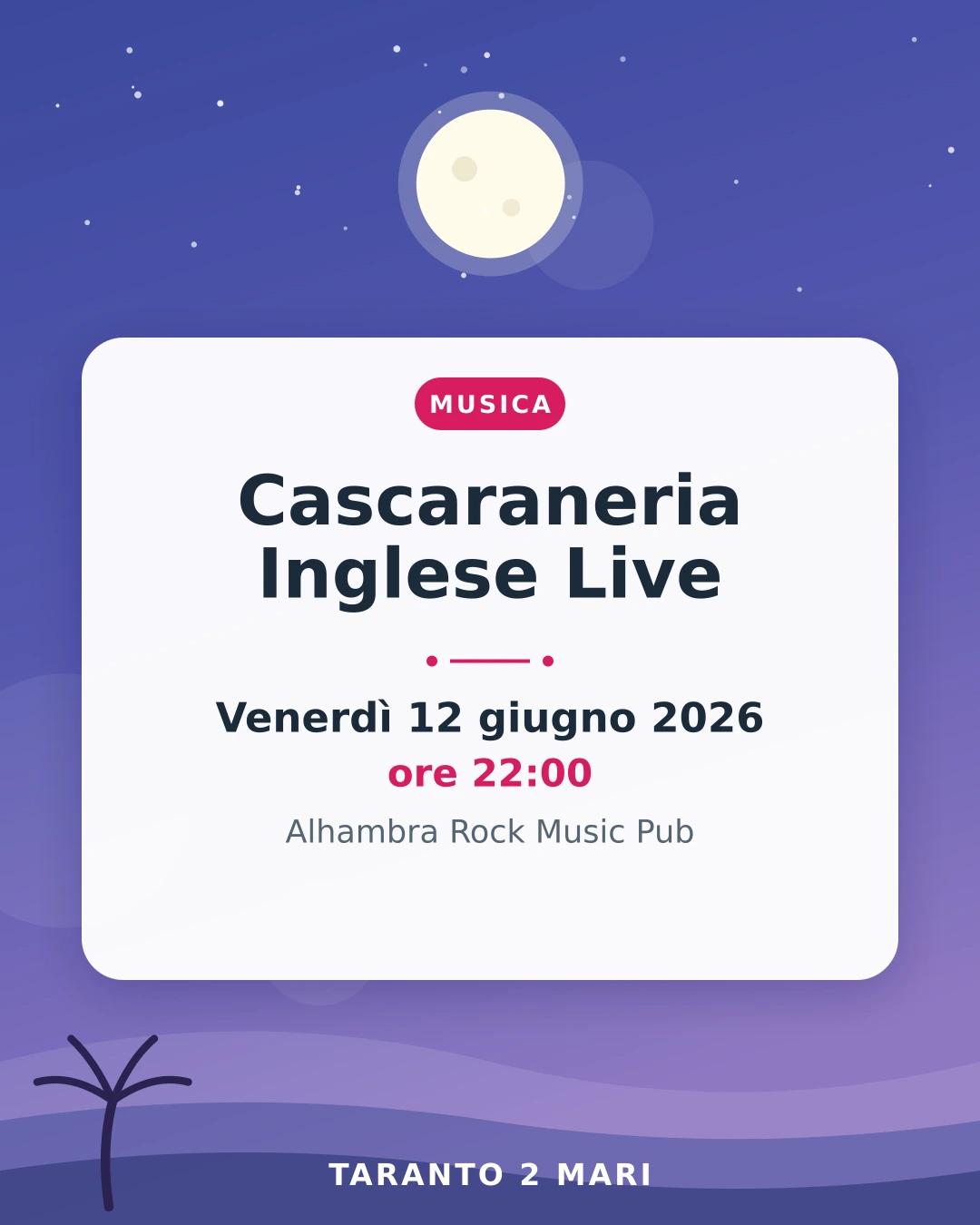 Cascaraneria Inglese Live