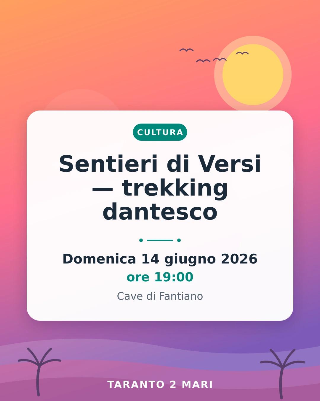 Sentieri di Versi — trekking dantesco