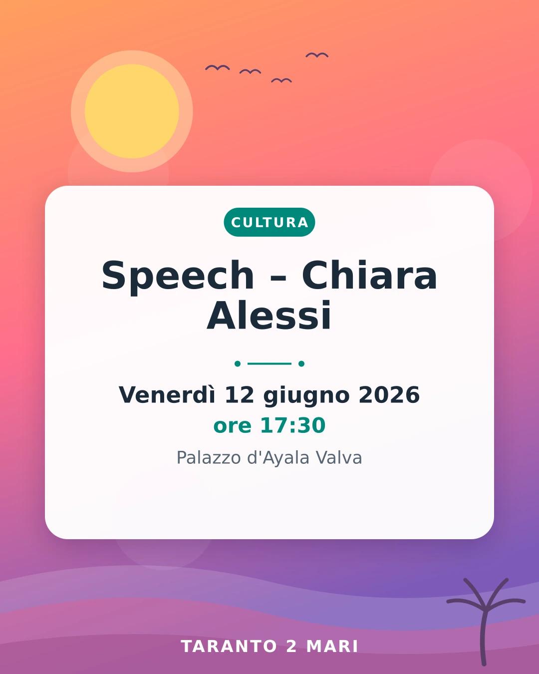 Speech – Chiara Alessi