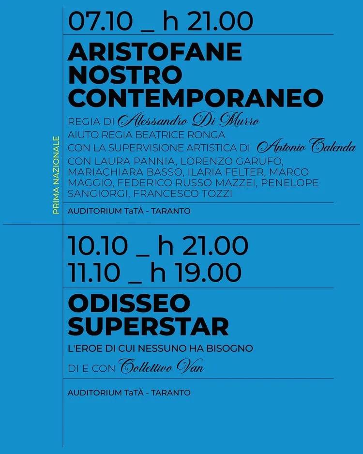 Odisseo Superstar · Taras Teatro Festival (11 ottobre)