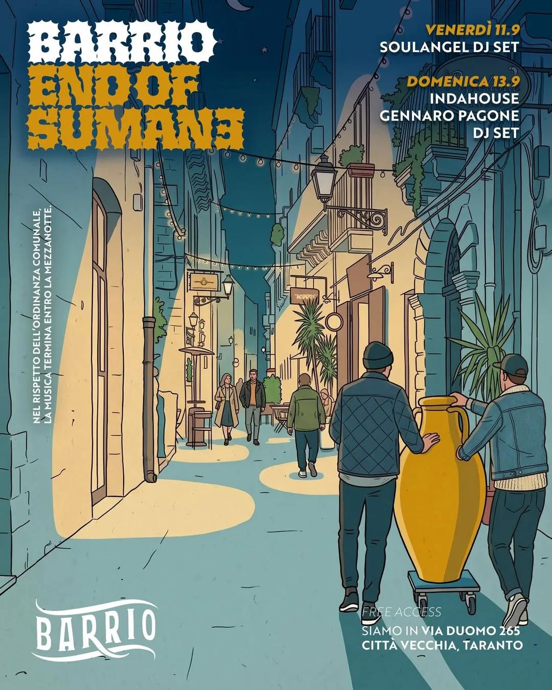 End of Sumane · Indahouse con Gennaro Pagone in dj set