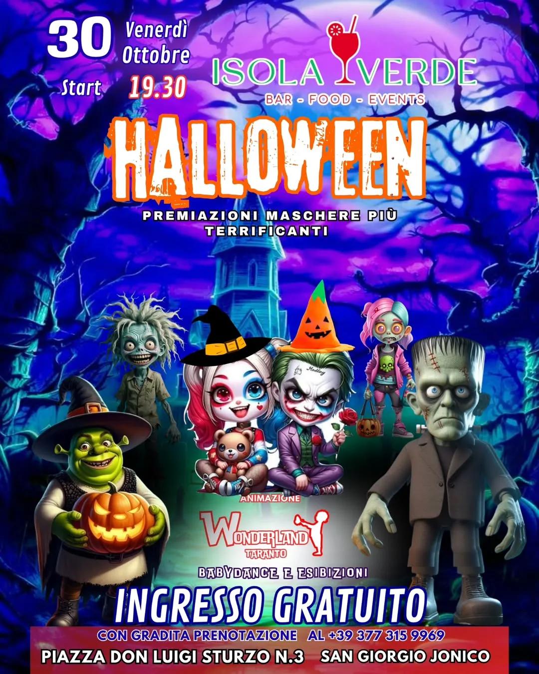 Halloween all’Isola Verde · la notte più pazza dell’anno