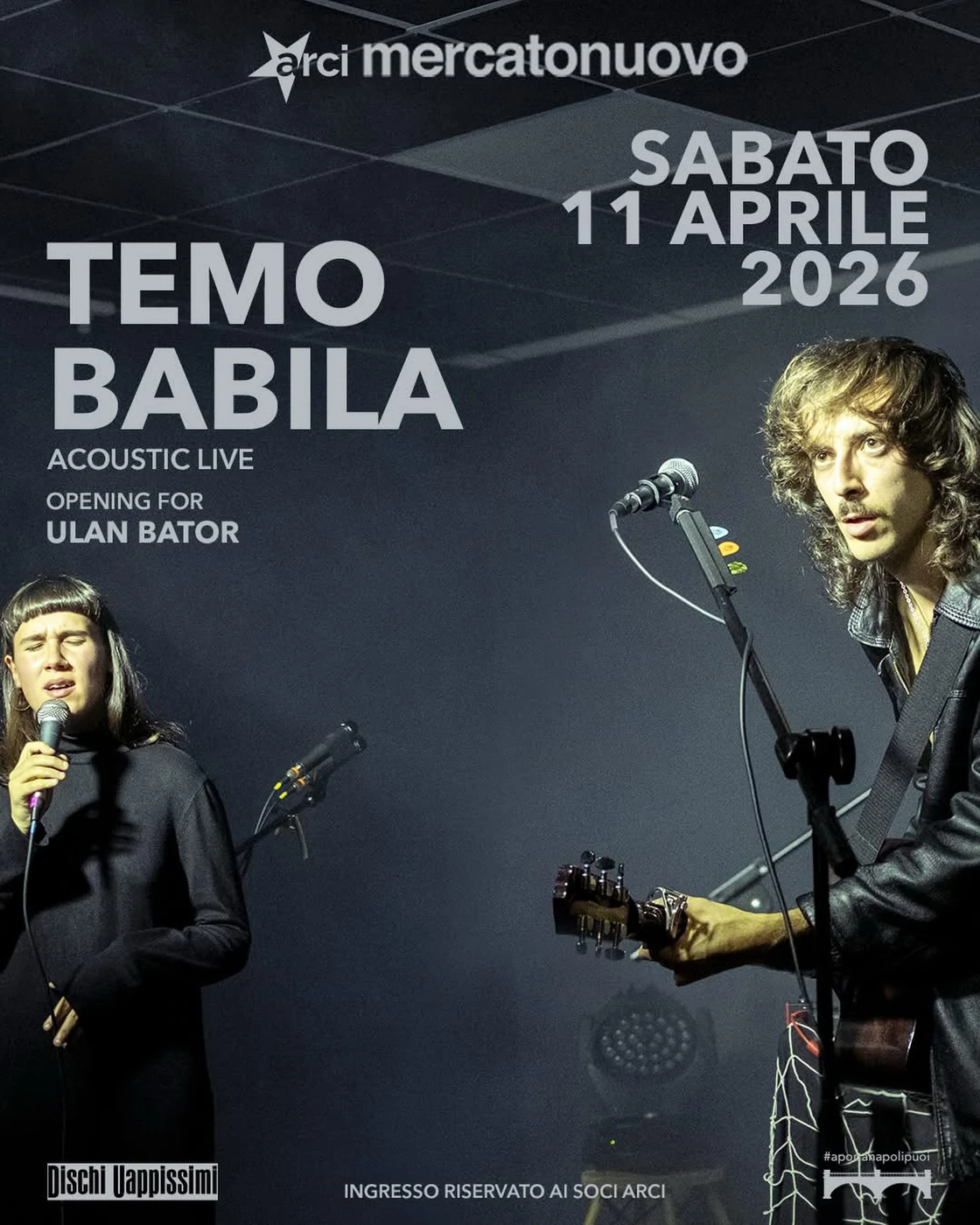 Ulan Bator live al Mercato Nuovo di Taranto con Temo Babila e aftershow Punk Lady & Mr DIY