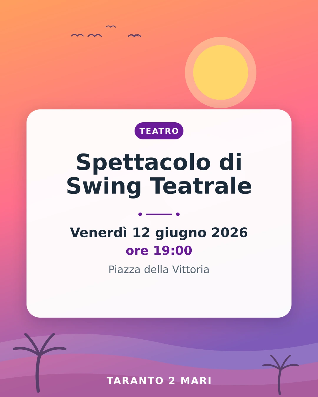 Spettacolo di Swing Teatrale