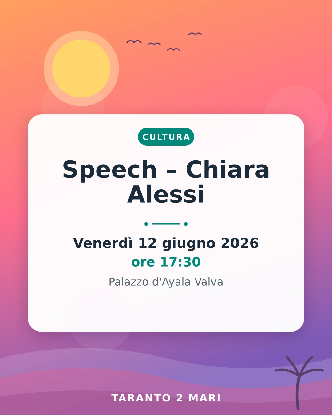 Speech – Chiara Alessi