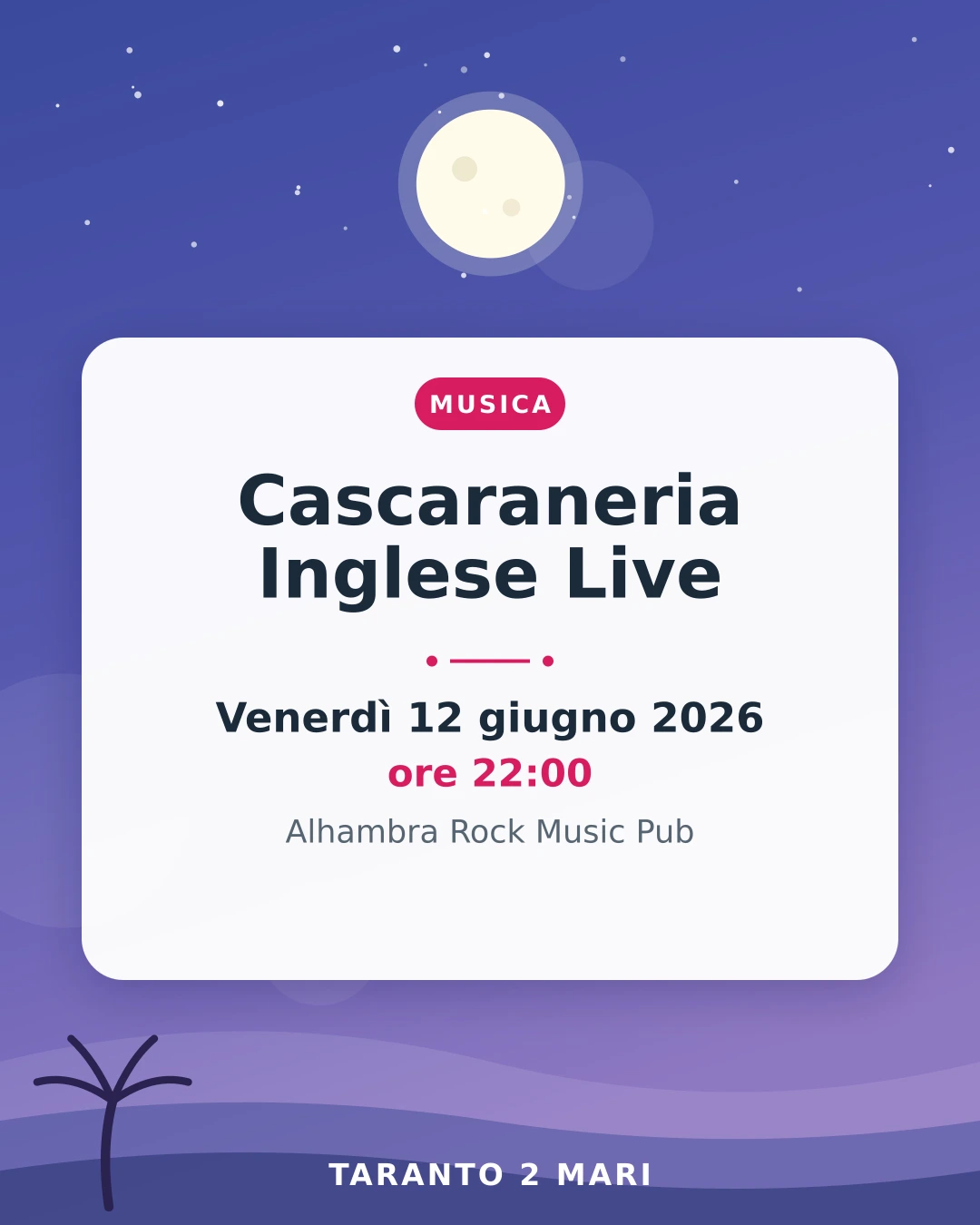 Cascaraneria Inglese Live