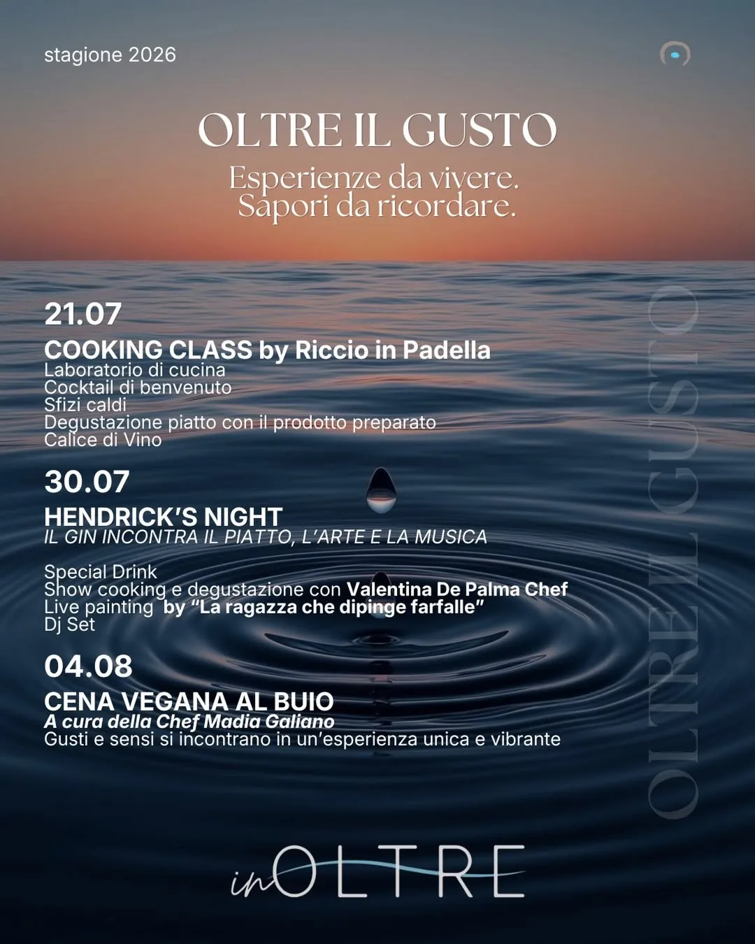 OLTRE il Gusto · Cena Vegana al Buio