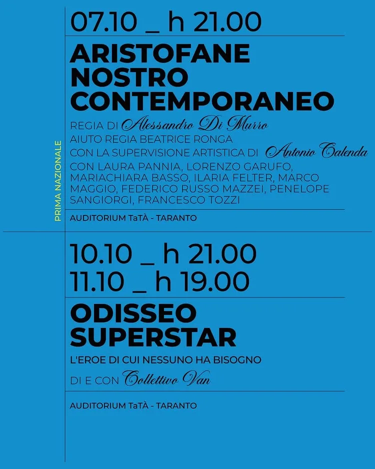 Odisseo Superstar · Taras Teatro Festival (11 ottobre)