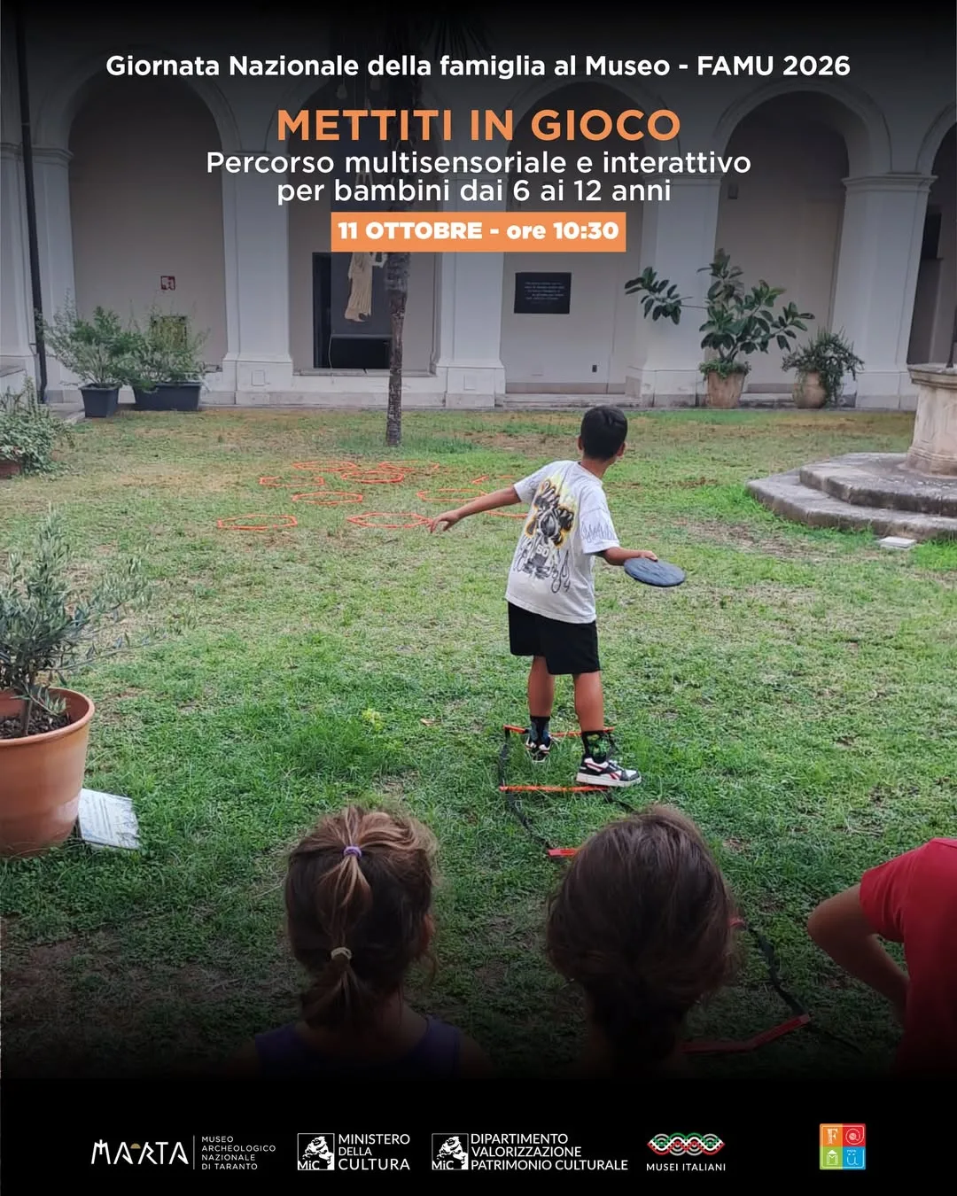 Mettiti in gioco · laboratorio per famiglie sull’Atleta di Taranto