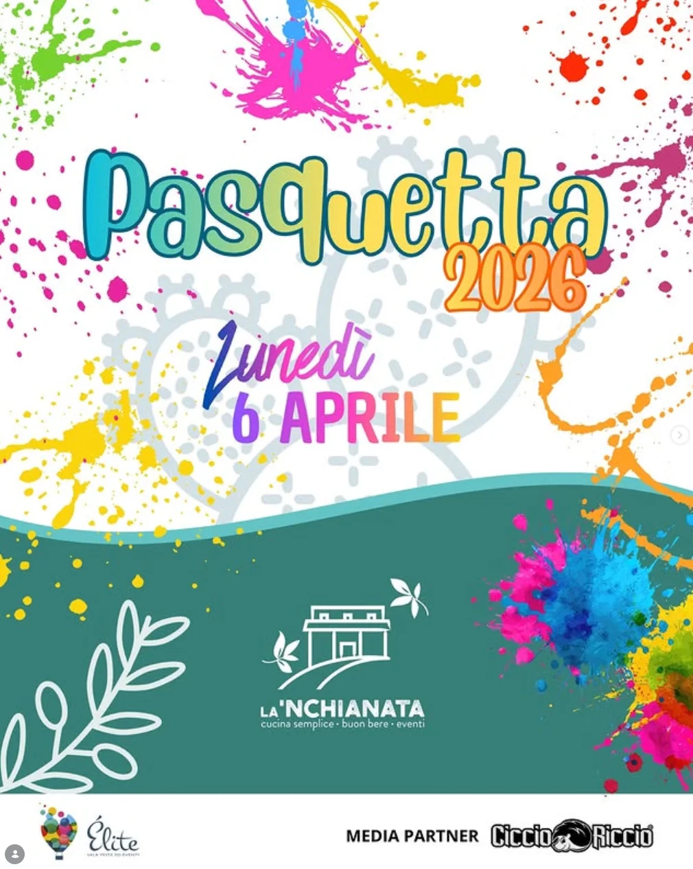 Pasquetta 2026 a La'Nchianata - Locandina